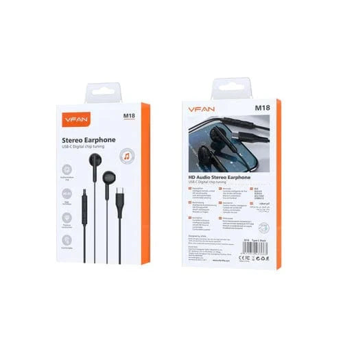 Type-C Earphone Universal w/ Digital Microchip