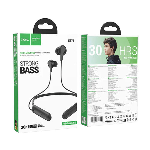 Sports Bluetooth Earphone w/ Strong Bass, 30 Hours, IPX4 Waterproofing