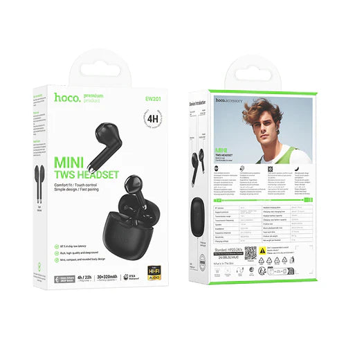 WS Earbud with Deep Bass, IPX4, 4 Hours