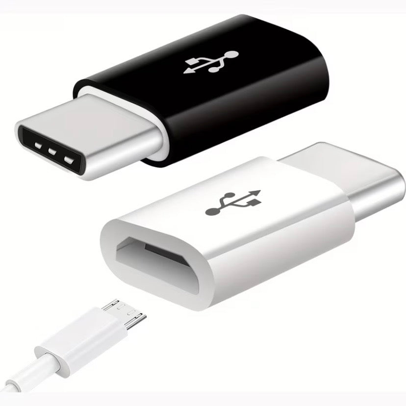 Micro USB to Type C Adapter (Black)