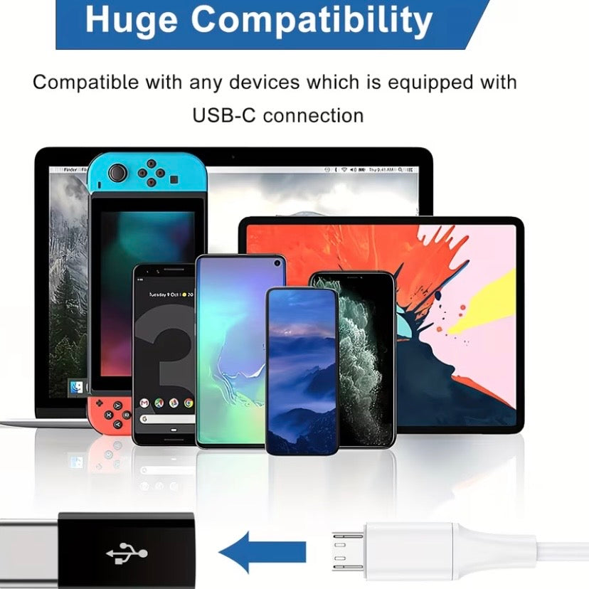 Micro USB to Type C Adapter (Black)