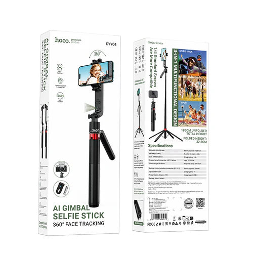 Automatic Face Tracking Selfie Stick - 1800mm