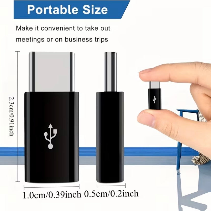 Micro USB to Type C Adapter (Black)
