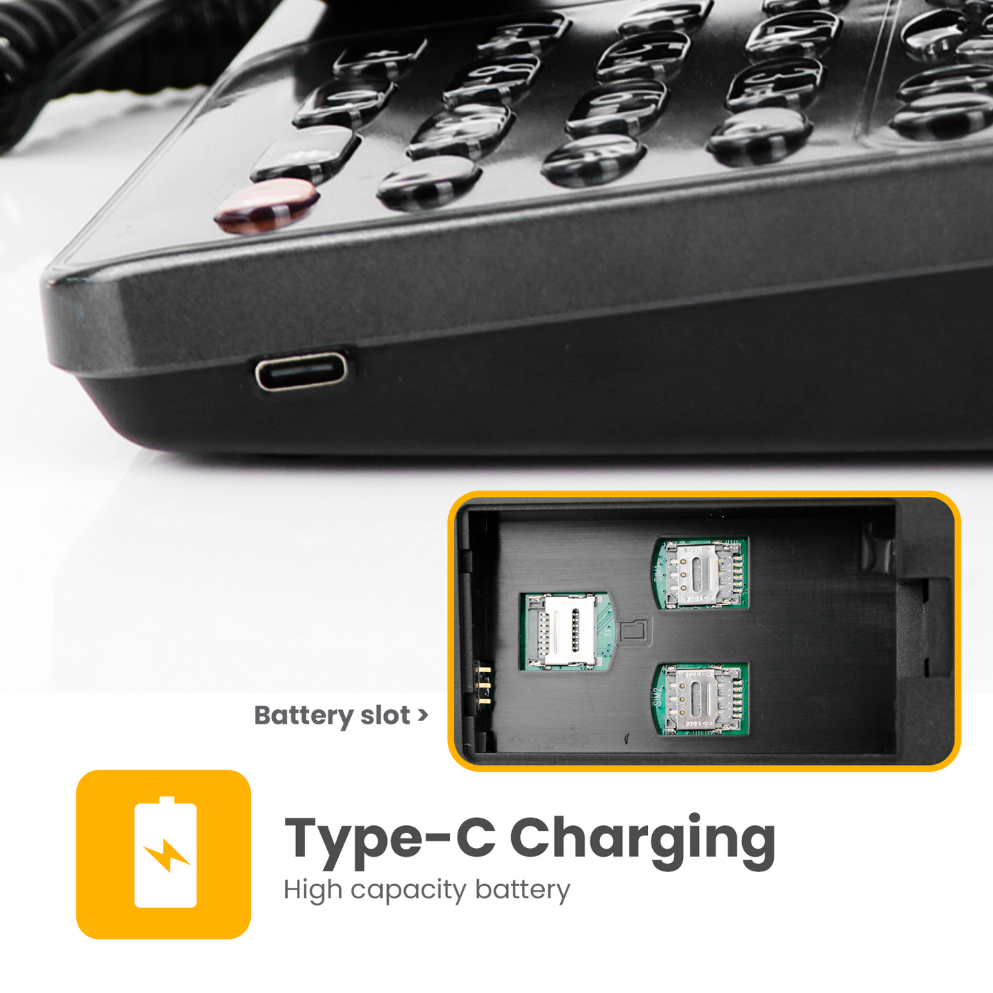 Suncomm 4G Home Telephone (Great for Care Homes) Suitable on Spark, Skinny & One NZ Networks