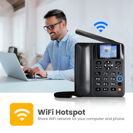 Suncomm 4G Home Telephone (Great for Care Homes) Suitable on Spark, Skinny & One NZ Networks