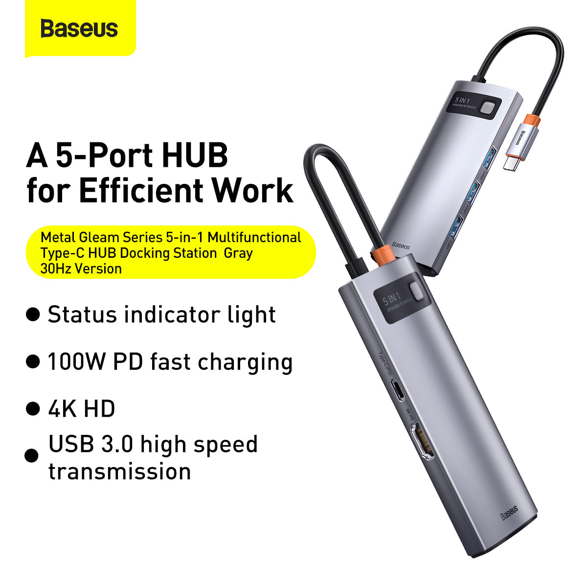 USB C Hub Docking Station 5 in 1
