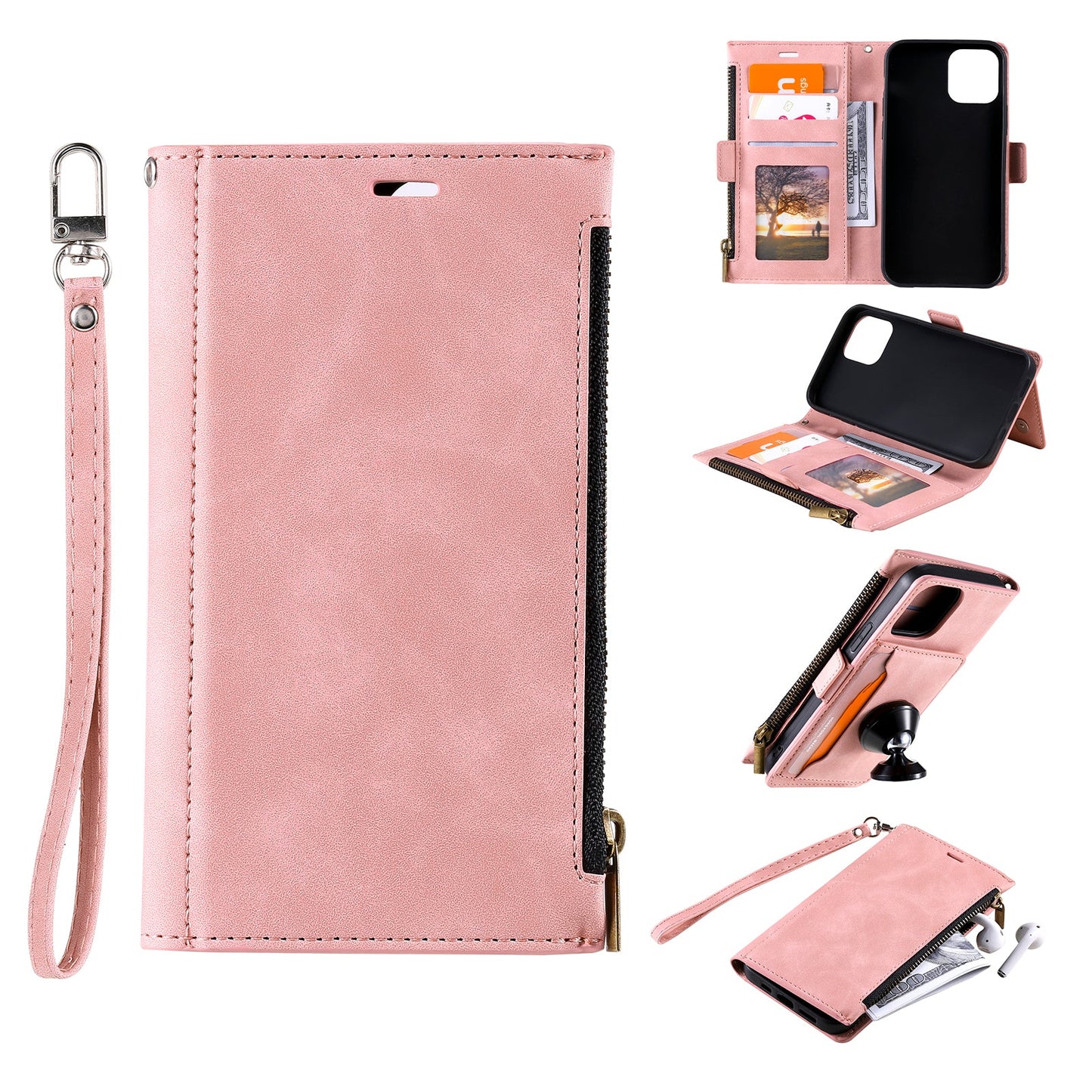 iPhone 13 Mini Case Wallet - Pink