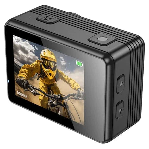 HD 1080P/30FPS Sports Camera w/ 30M Waterproof, Front & Back Dual Screen
