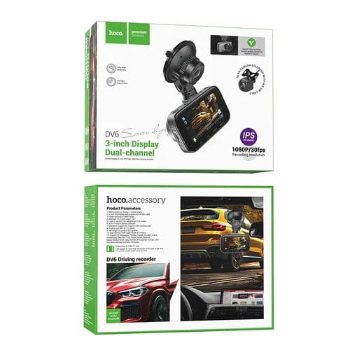 Front and Rear Dash Cam for Car w/ 3 inch IPS HD Display,1080P/30FPS Camera
