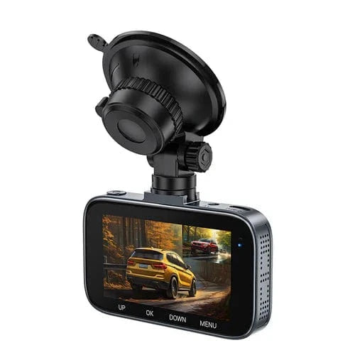 Front and Rear Dash Cam for Car w/ 3 inch IPS HD Display,1080P/30FPS Camera