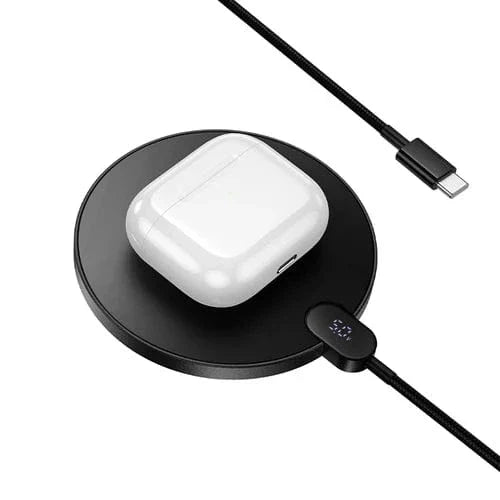 15W Ultra Thin 2 in 1 Wireless Charger w/ LED Charge Status Display