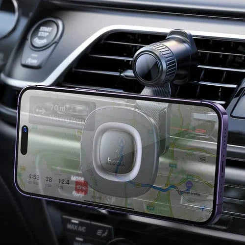 15W Magnetic Wireless Charging Phone Holder for Air Vent w/ Hook Locking