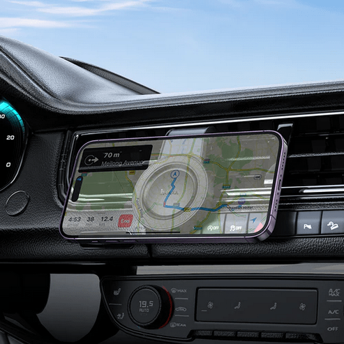 L-Shape Air Vent Magnetic Phone Holder w/ Ring Magnet