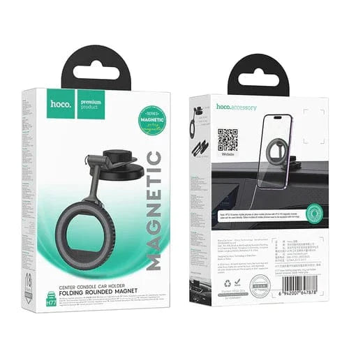 Magnetic Dashboard Phone Holder w/ Ring Magnet, Foldable Design