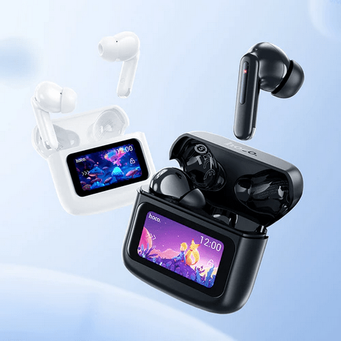 TWS Earbud w/ LCD Touch Screen, 7 Hours