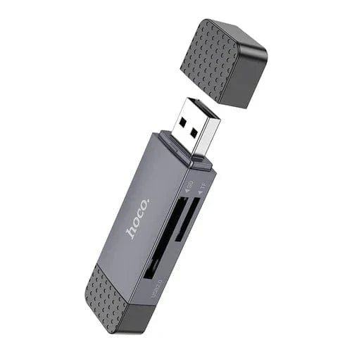 USB 2.0 Memory Card Reader with USB-A / USB-C Dual Plug