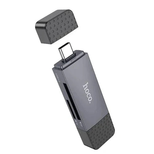 USB 2.0 Memory Card Reader with USB-A / USB-C Dual Plug