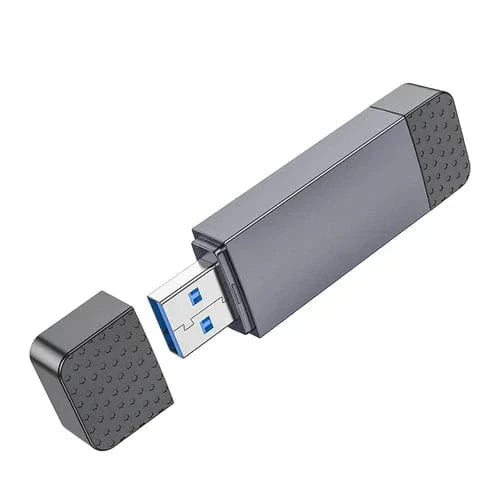 USB 2.0 Memory Card Reader with USB-A / USB-C Dual Plug